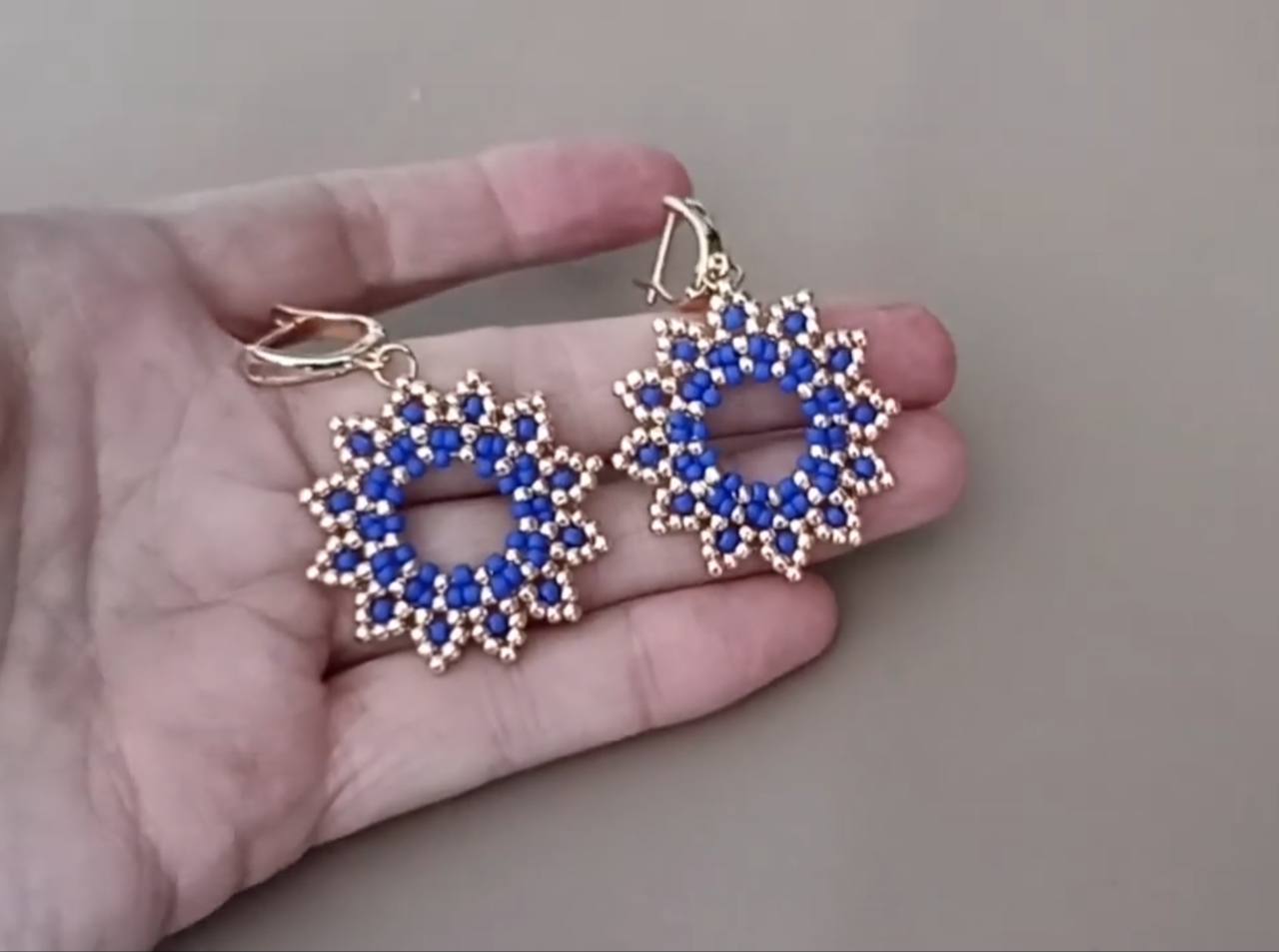 Серьги из бисера мастер класс