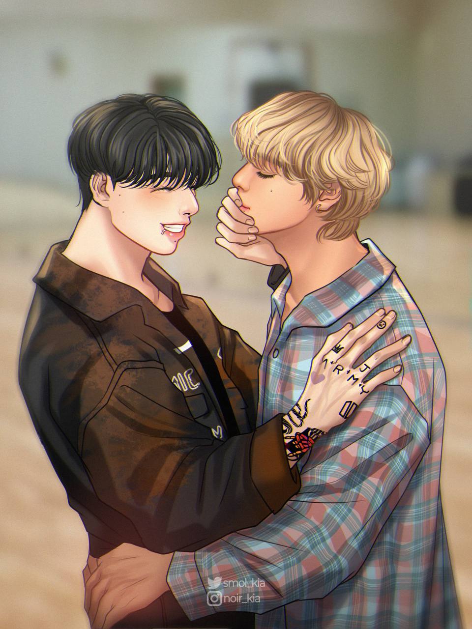 арты вигук | vkook art | taekook